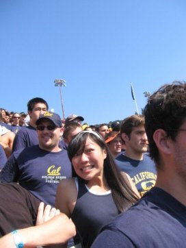 A terribly unflattering photo of me next to handsome baby Dave that day.